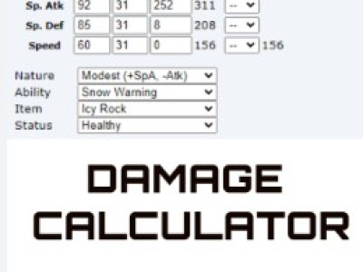 Pokémon Damage Calculator background