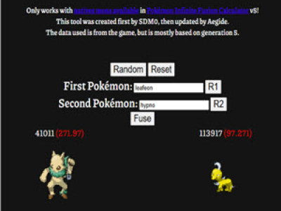 Pokémon Infinite Fusion Calculator background